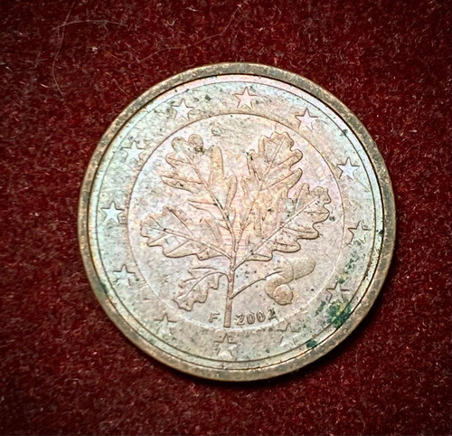 Moneda 2 Céntimos Alemania 2002 F Stuttgart Km 208 1