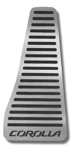 Descanso Apoio Pé Aço Inox Baixo Relevo Preto Corolla 2018 0