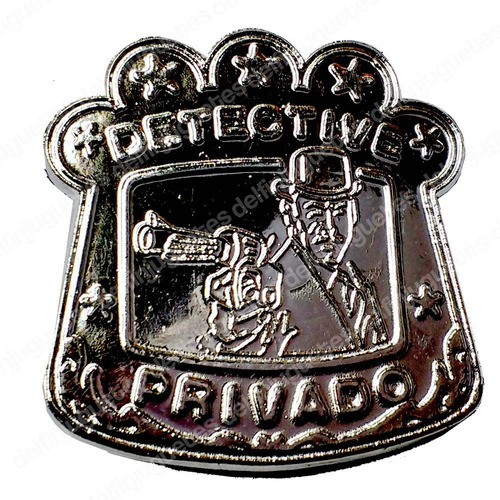 Placa Detective Privado Chapa Policia Sherif Juguete 0