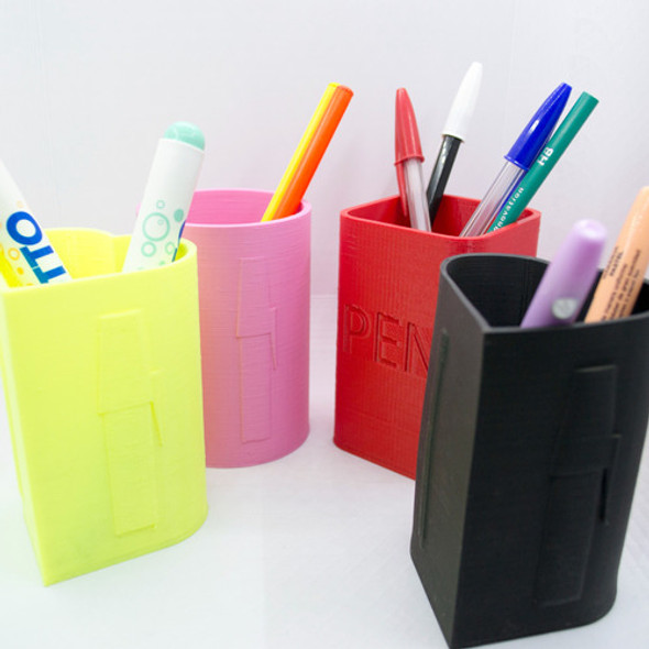 Lapicero Tipo Vaso - Todos Los Colores - Juego X6 - 3d 1