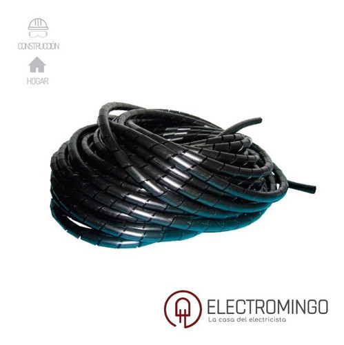 Organizador De Cables Helicoidal 15mm X 10 Mts Viyilant 1