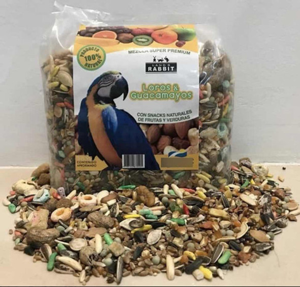Alimento Mezcla Loros Guacamayos Superpremium750gr Girasol 1
