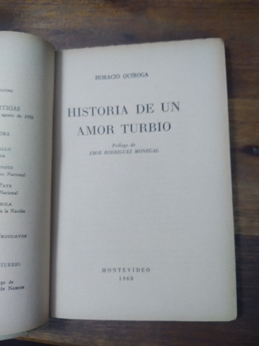 Historia De Un Amor Turbio - Horacio Quiroga 1