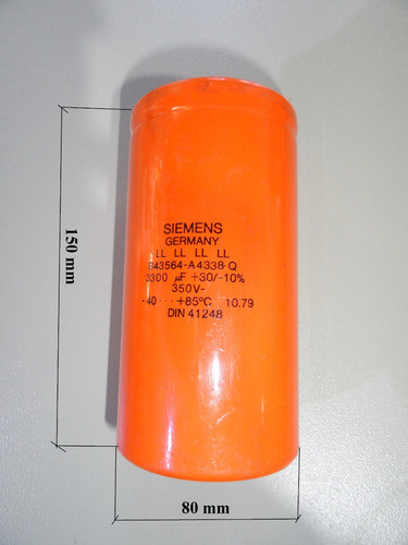 Capacitor Electrolítico 3300uf X 350v Siemens. 1
