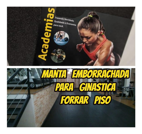 Carpete De Borracha 3mm C/2.00x1.00mt  Original De Academia 0