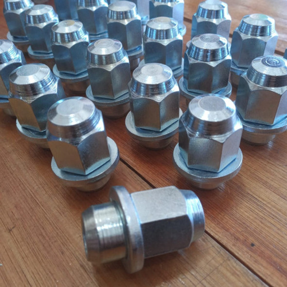 Kit 24 Tuercas Zincada Toyota Hilux Sólo Llanta Aleación 1