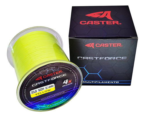 Multifilamento Caster Castforce 4x 0.14mm Bobina 500m 0