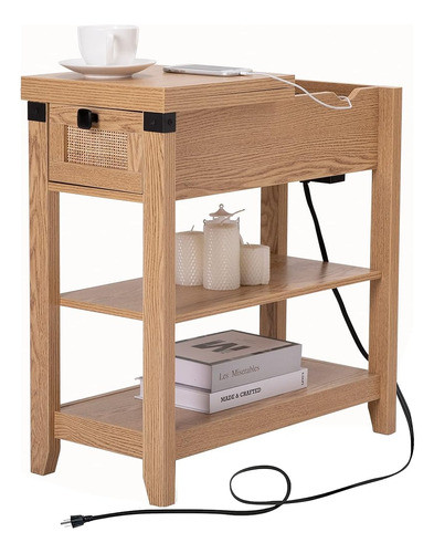 Awescuti Mesa De Extremo Estrecho Con Estación De Carga Mesa 0