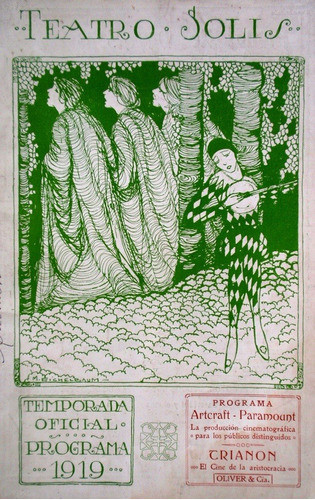 Revista Del Teatro Solis Temporada Oficial Programa Año 1919 0