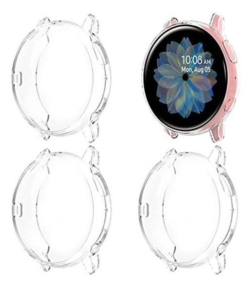 4 Protectores Pantalla Para Galaxy Watch Active 2 Clear 0