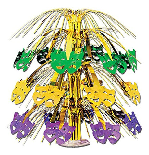Centro De La Cascada De Mardi Gras Accesorio De Fiesta 1 Cue 0