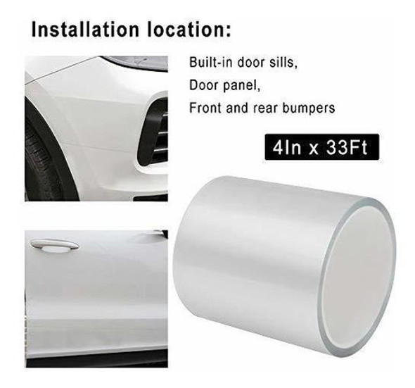 Cinta Protectora De Zocalos Transparente Autos Suv -esp.10cm 1 Cinta Protectora De Zocalos Transparente Autos Suv -esp.10cm 1