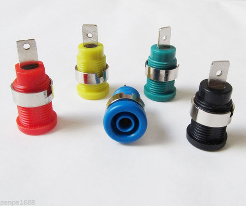 5 X 4mm Paso Tipo Vinculante Post Banana Jack 5 Colores (est 0
