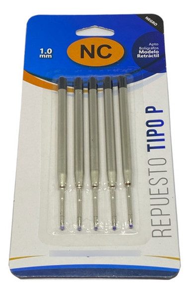 Tanque Repuesto Parker Negro X5 Unidades Nc 1 Tanque Repuesto Parker Negro X5 Unidades Nc 1