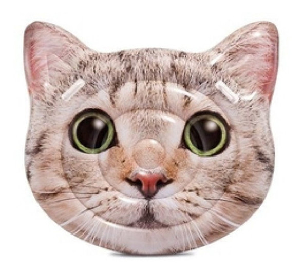 Bóia Colchão Inflável Para Piscina Gato Intex #58784 0