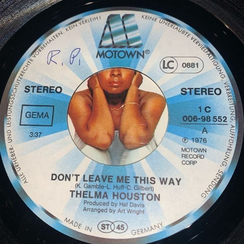 Thelma Houston  Don't Leave Me This Way Vinilo Simple 1