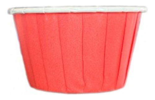 Forminha Para Cupcake Forneavel Vermelha Lisa 20 Un 0