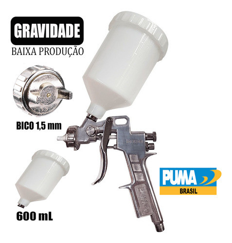 Pistola De Gravidade Baixa Produção 1,5mm As162aa Puma 1