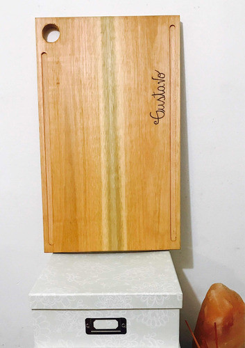 Tabla De Madera Dura Asado Parrilla 30x50 Pizzera 1