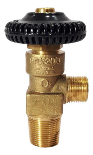 Valvula Rosca 3/4 Salida 21.8mm Para Tubo De Oxigeno 0