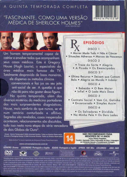 Box House - 5ª Temporada Completa - 6 Discos Novo Lacrado 1