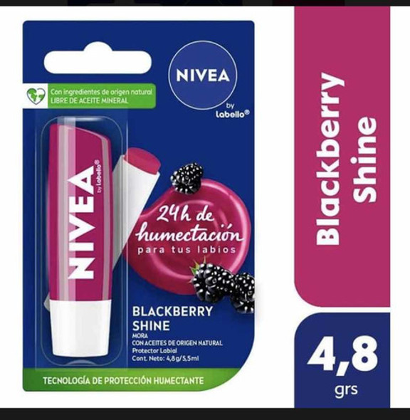 Labial Protector Nivea Blacberry Shine 0 Labial Protector Nivea Blacberry Shine 0