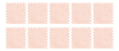 Tapete De Chão De Pelúcia Interligado, 10 Peças De Espuma, E 1