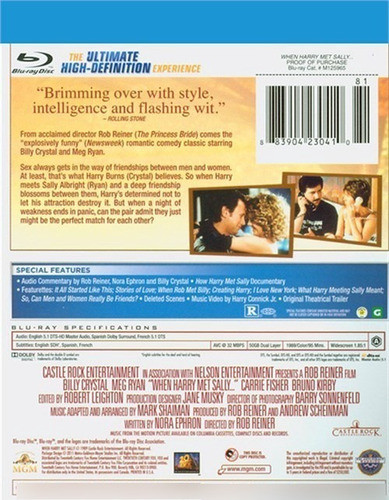 Blu-ray When Harry Met Sally / Cuando Harry Conocio A Sally 1