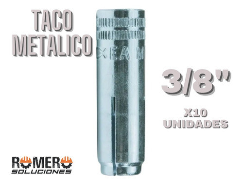 Taco Metalico Hembra Modelo Im  3/8  X 10 Unidades 1