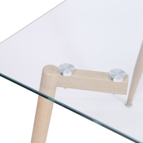 Mesa Falcon Vidrio Y Madera Boxbit 1