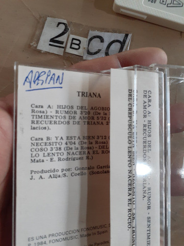 Triana Hijos Del Agobio Cassette 1