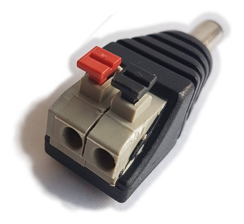 Ficha Dc Hueco 5,5 X 2,1 X  9,5 Mm Plug Macho Push Terminal 1