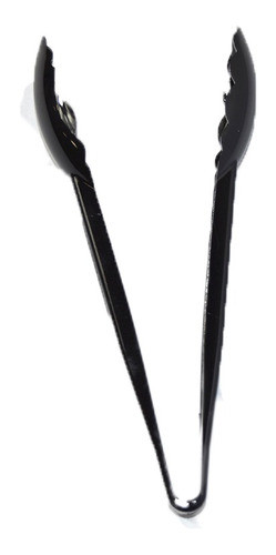 Pinça Preta 23 Cm Material De Silicone Maciço Top Master 0