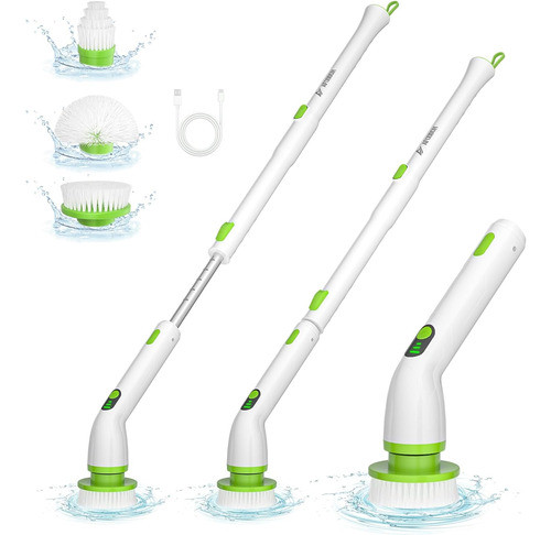 Cepillo Eléctrico Giratorio Inalámbrico Baños Duchas C/mango 0