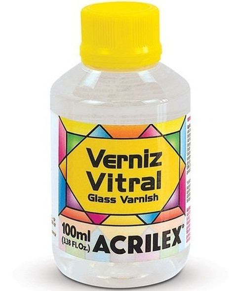 Verniz Vitral Incolor 100ml Transparente E Brilhante Acrilex 0