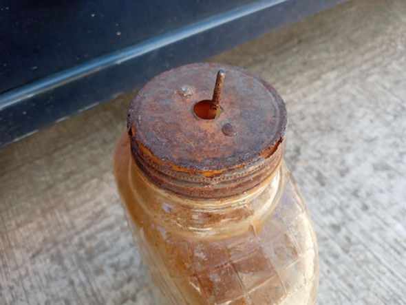 Antiguo Botellon De Vidrio De Estufa A Kerosene Florero Deco 1 Antiguo Botellon De Vidrio De Estufa A Kerosene Florero Deco 1