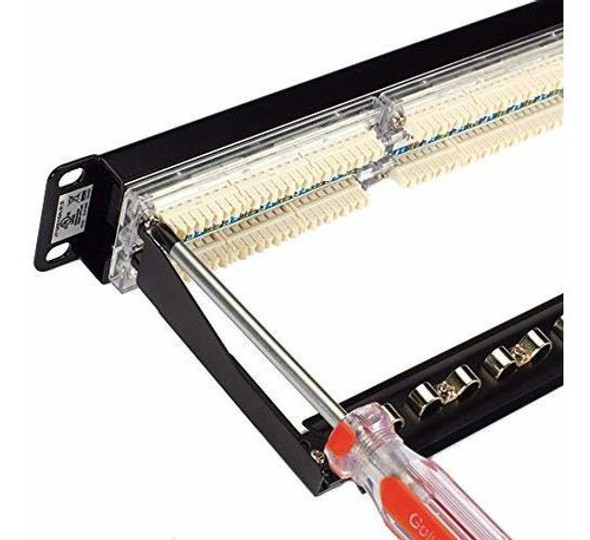 Panel De Conexion Cat6 Caja Negra, 1u, Sin Blindaje, 24 Puer 1