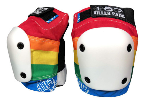187 Killer Pads Rodillera Delgada, Arco Iris, M 0
