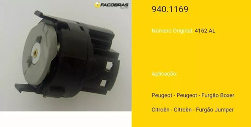 Comutador De Ignição Peugeot Boxer 2013 Facobras 940.1169 1