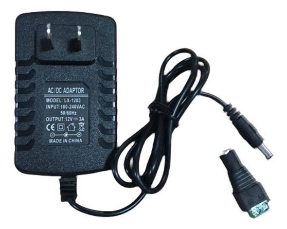 Ca 110-240v Dc 12v 3a Poder Suministrar Adaptador Transforma 1