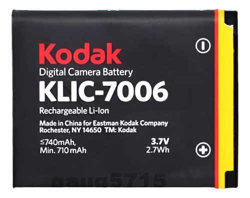 Genuino Original Kodak Klic-7006 Klic7006 Batería Para M853 0
