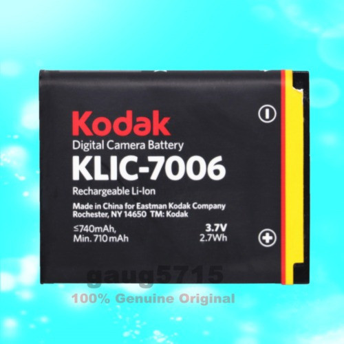 Genuino Original Kodak Klic-7006 Klic7006 Batería Para M853 1