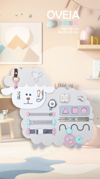 Juego Tabla Montessori Didactico Motricidad Oveja 1