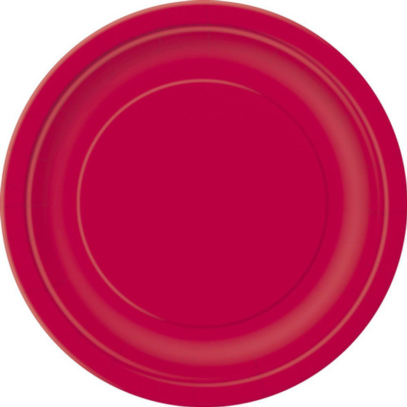 Platos De Pastel De Papel Rojo, 20ct 0