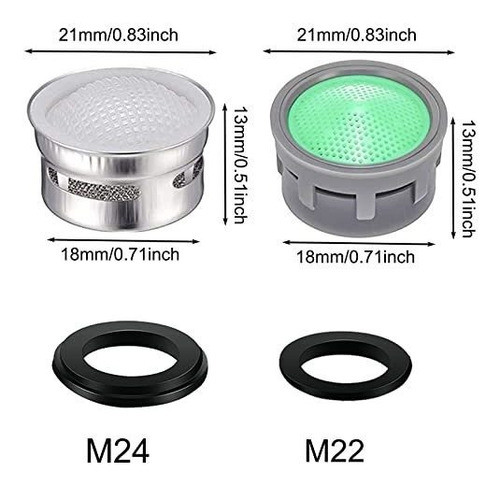 20pcs. De Aireadores De Griferia Con Juntas, Baño Cocina - A 1