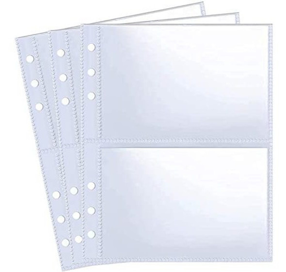 Folios A5 De 6 Agujeros Con 2 Divisiones De 9x13cm Pack: 30u 0