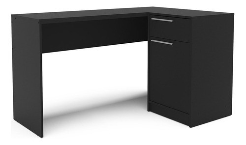 Mesa Em L Escritório Escrivaninha 134x90cm Moscou 1 Wt 1