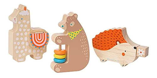 Manhattan Toy Musical Forest Trio Juego De Juguetes De Mader 0