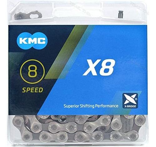 Cadena De Bicicleta Kmc X893 8speed 0