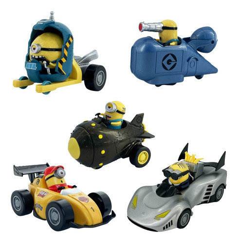 Pack X5 Vehículos Fricción Ax Toys Minions Universo Binario 0